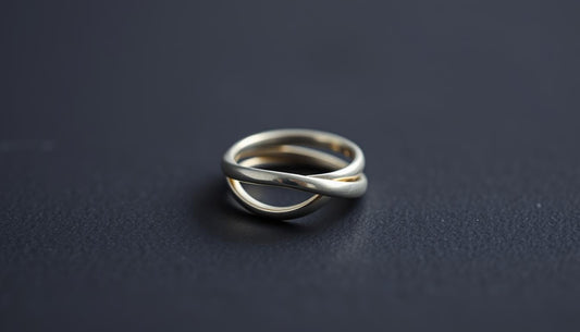 Stylish sustainable silver ring featuring a unique intertwined design, highlighting why sustainable silver matters