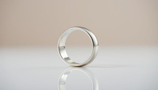 Elegant vegan silver rings featured in a minimalist design with a polished finish