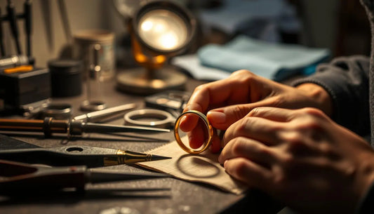 Skilled artisan performing Gold Ring Repairs in Montreal with professional tools and techniques