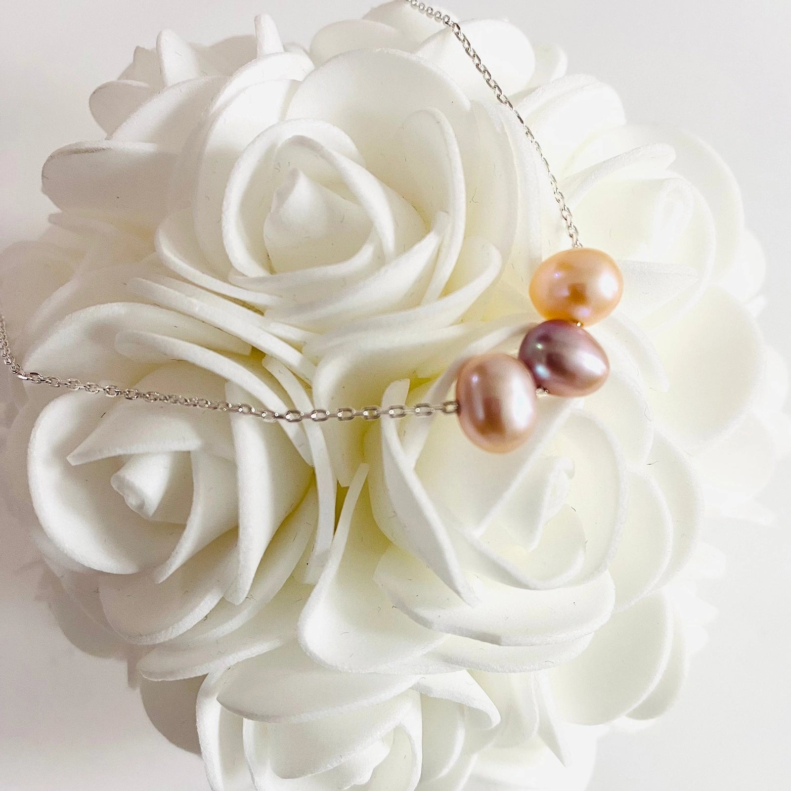 Trio Pearl Necklace | Luisana Jewelry