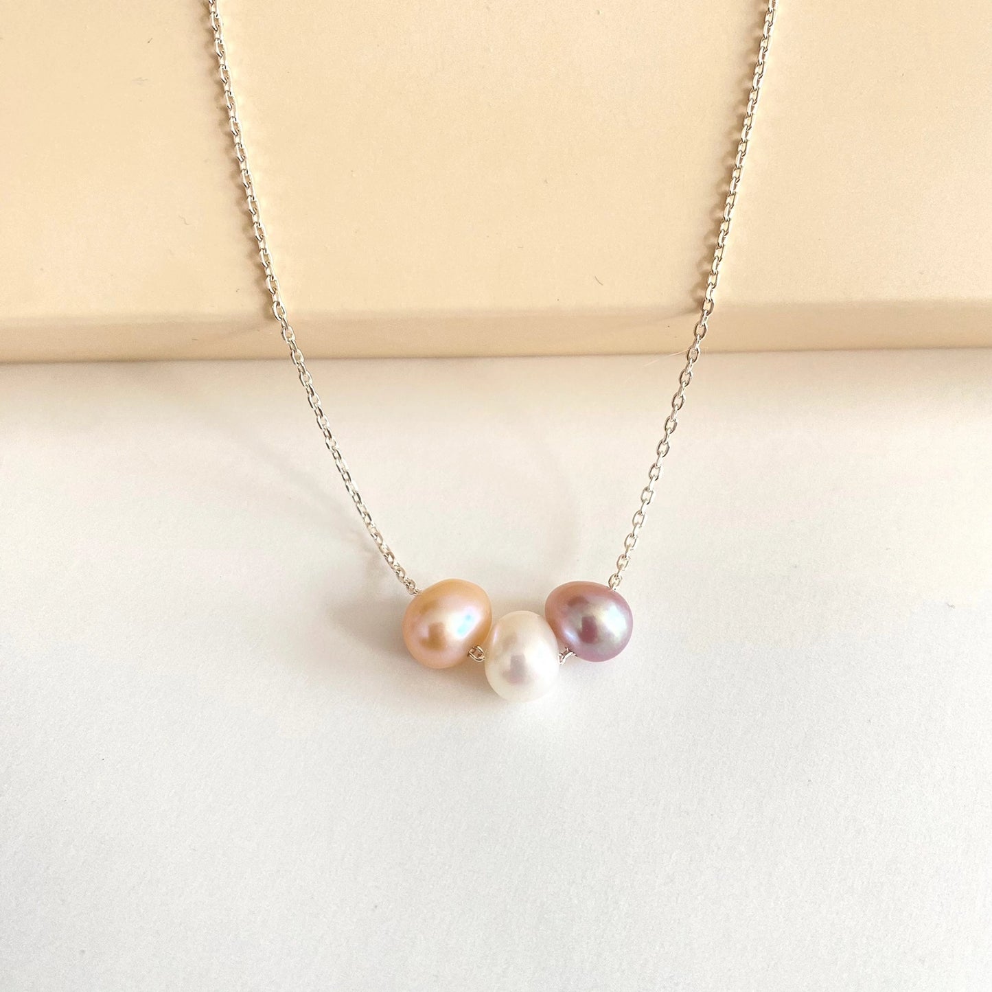 Trio Pearl Necklace | Luisana Jewelry