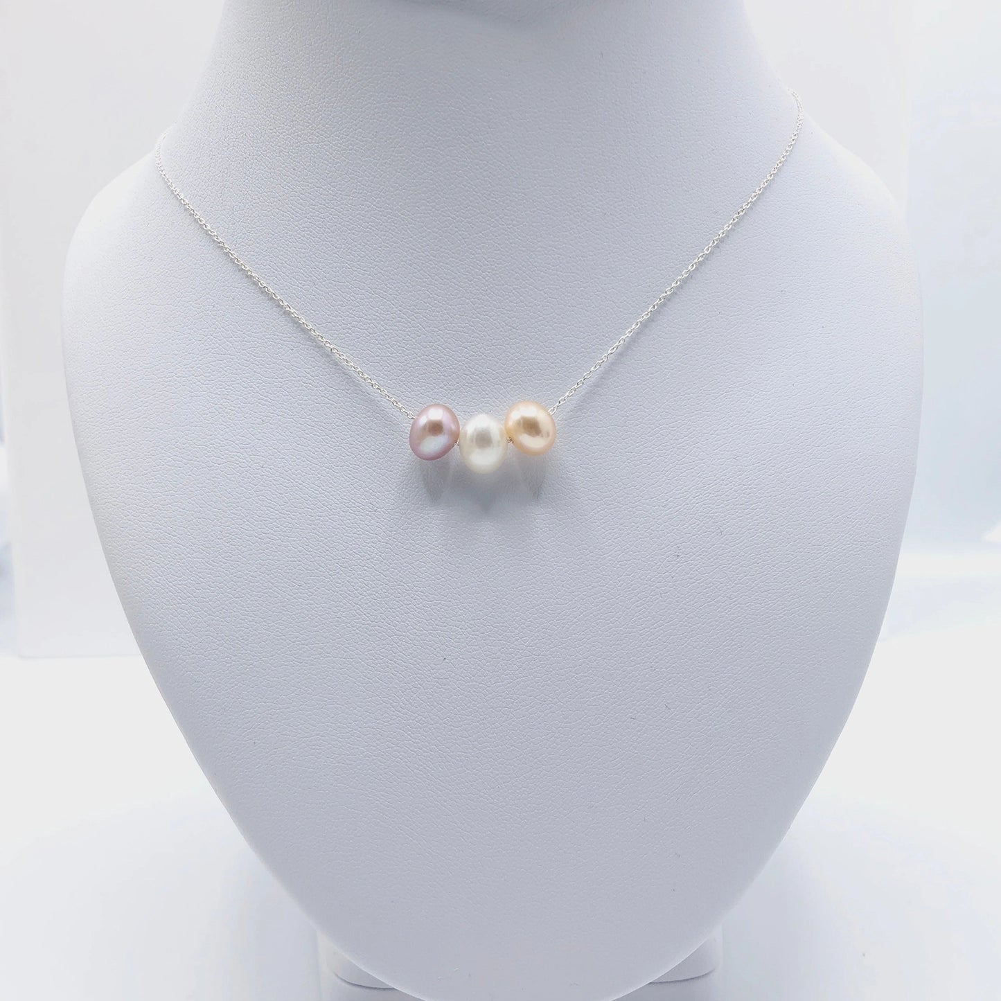 Trio Pearl Necklace | Luisana Jewelry