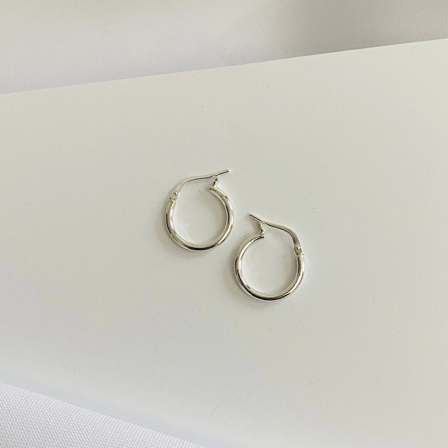 Luisana Jewelry Caroline Hoops Silver Earrings with Elegant Design for Everyday Wear