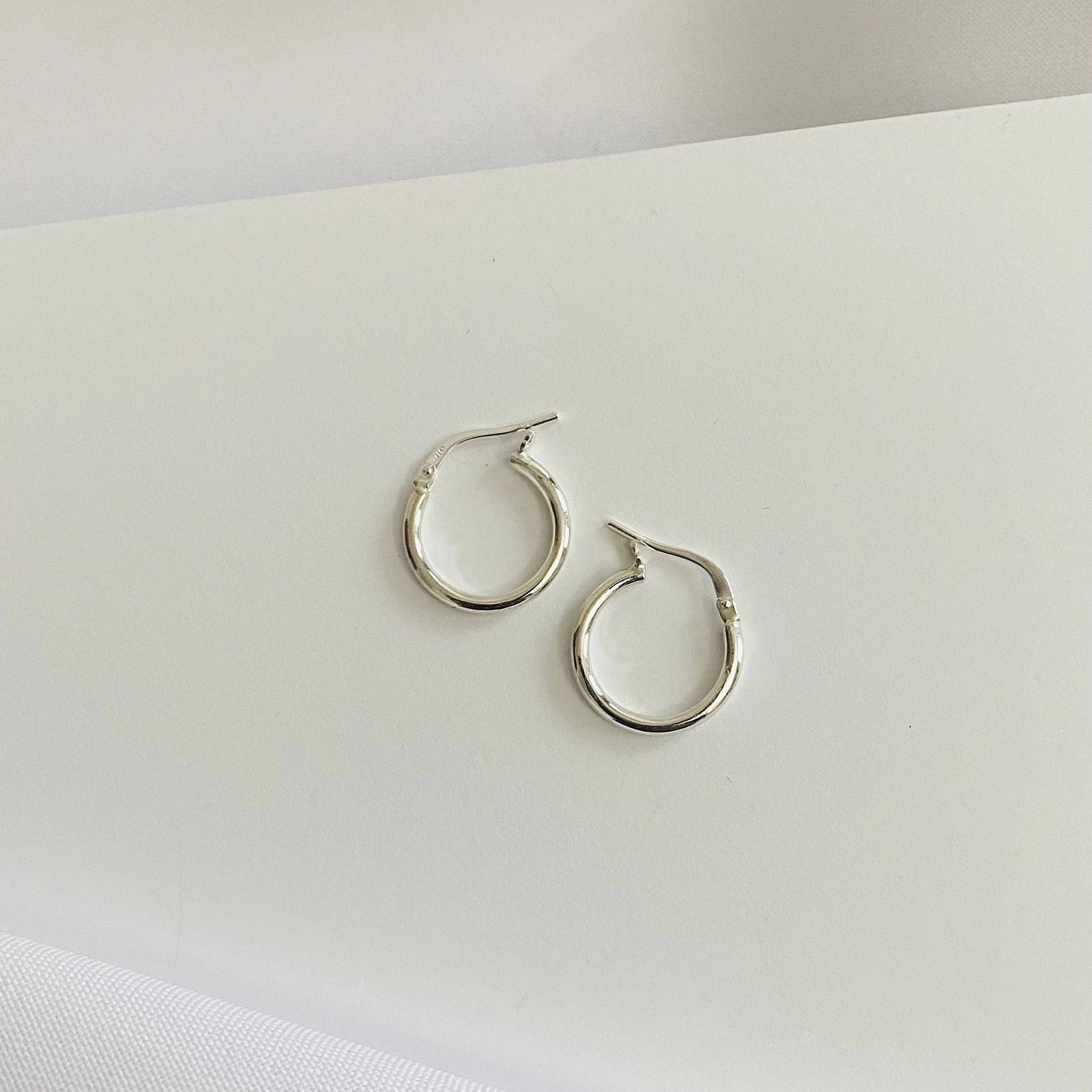 Luisana Jewelry Caroline Hoops Silver Earrings with Elegant Design for Everyday Wear