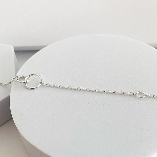 Elegant Luisana Jewelry Eternal Bracelet featuring a delicate silver chain design