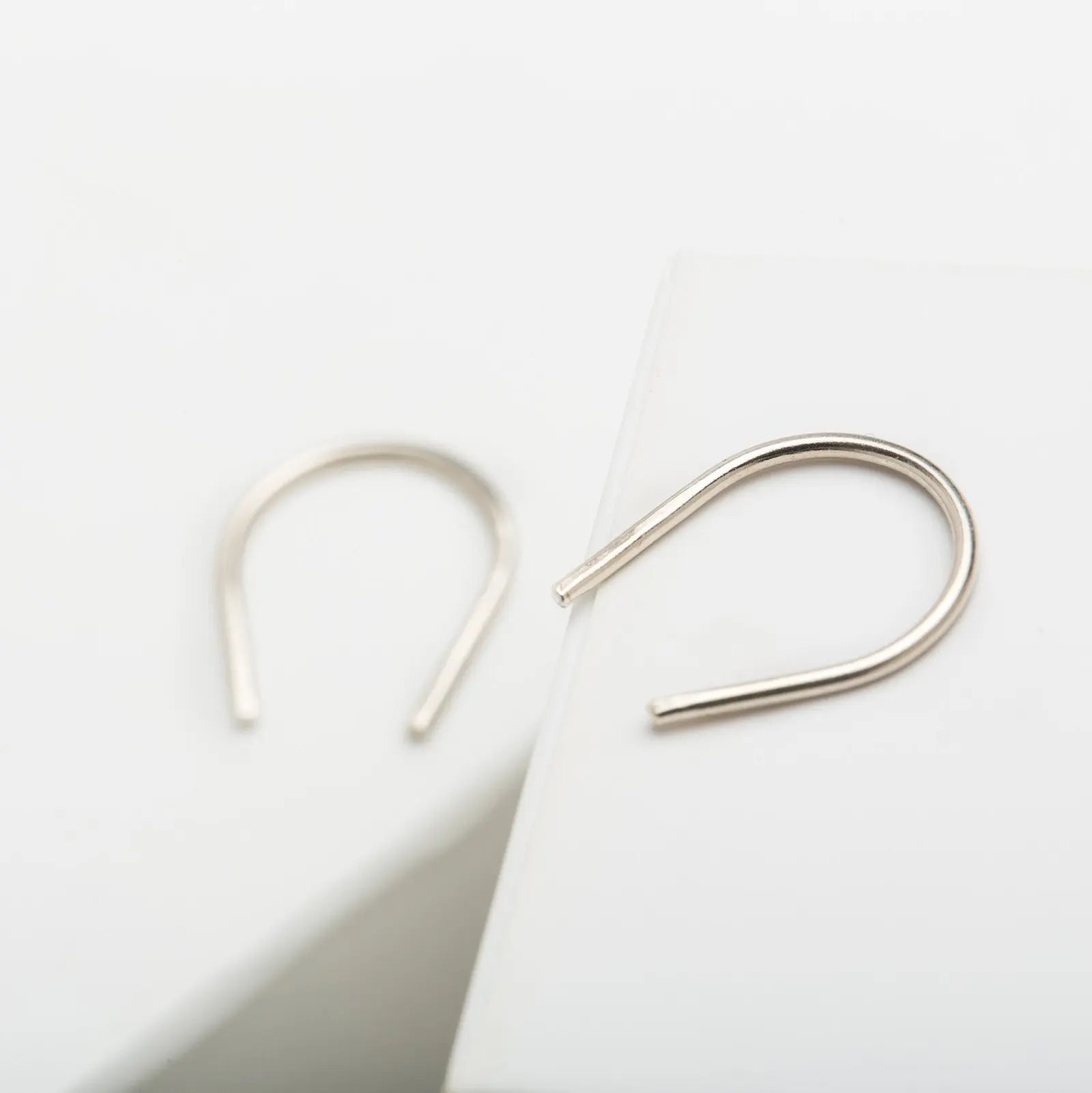 Luisana Jewelry Horseshoe Earrings in Silver with Simple, Elegant Design