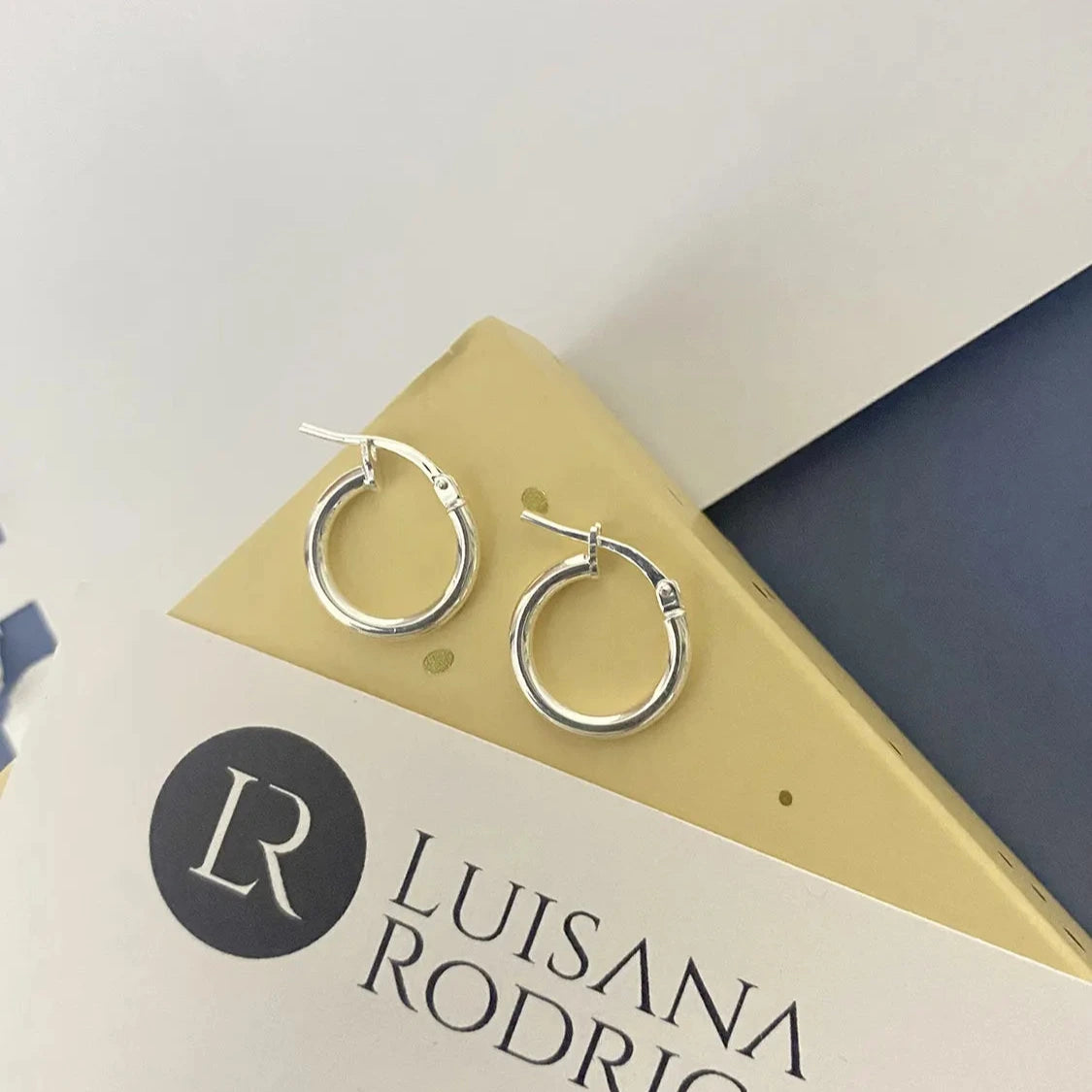 Lola Hoops by Luisana Jewelry, elegant silver earrings perfect for everyday wear