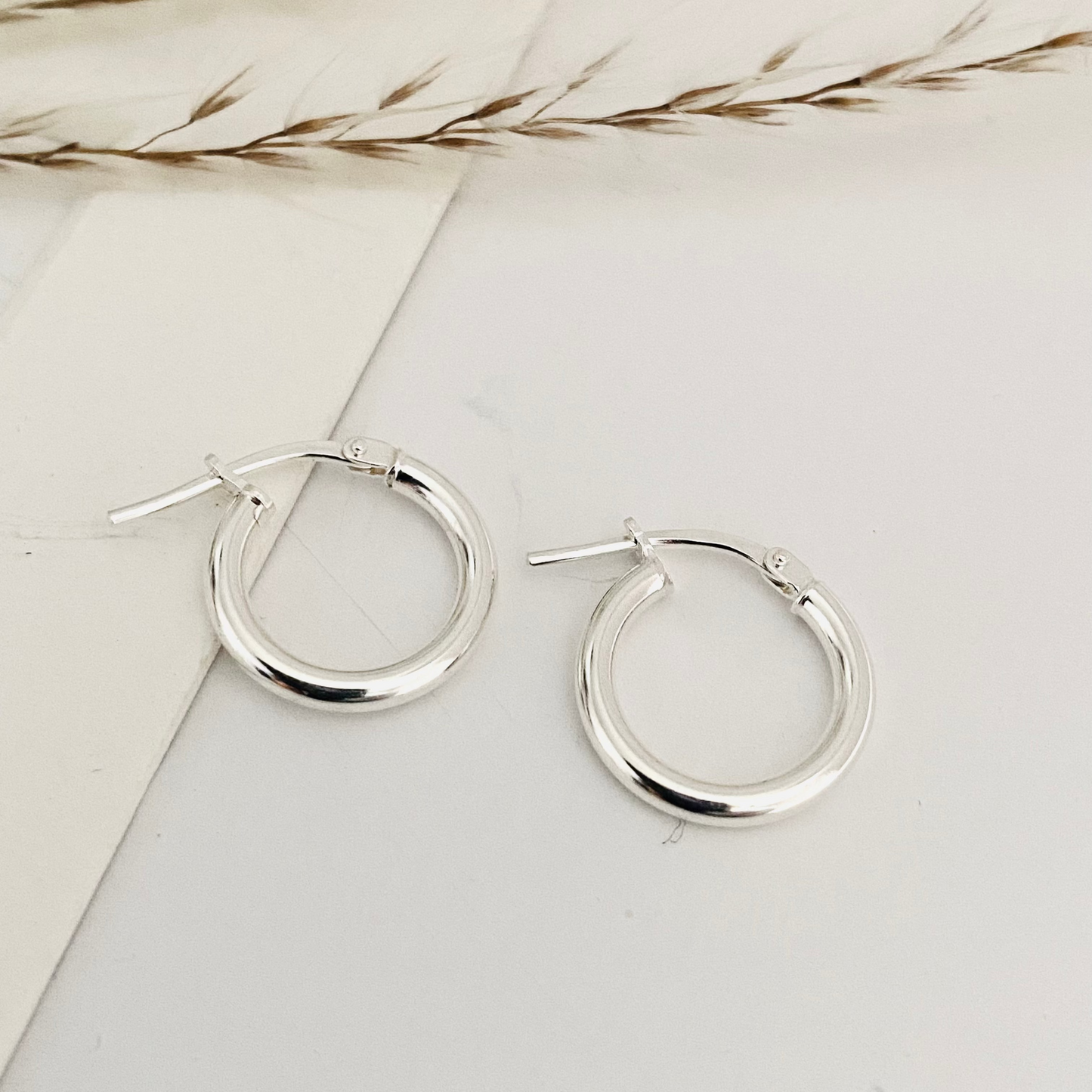 Luisana Jewelry Lola Hoops Silver Earrings with a Sleek Design for Everyday Wear