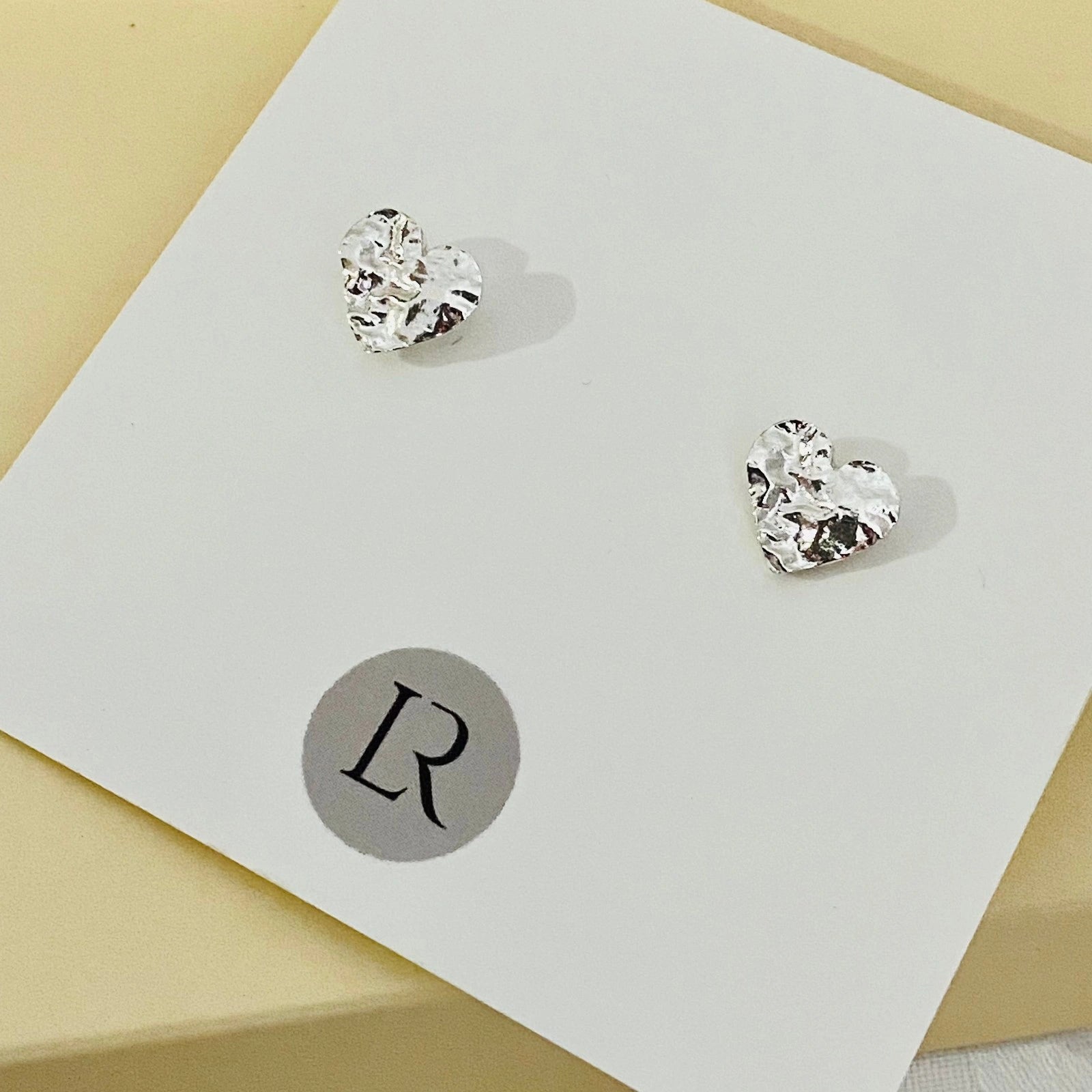 Luisana Jewelry Luly Studs Heart Earrings with Shiny Silver Finish for Everyday Wear