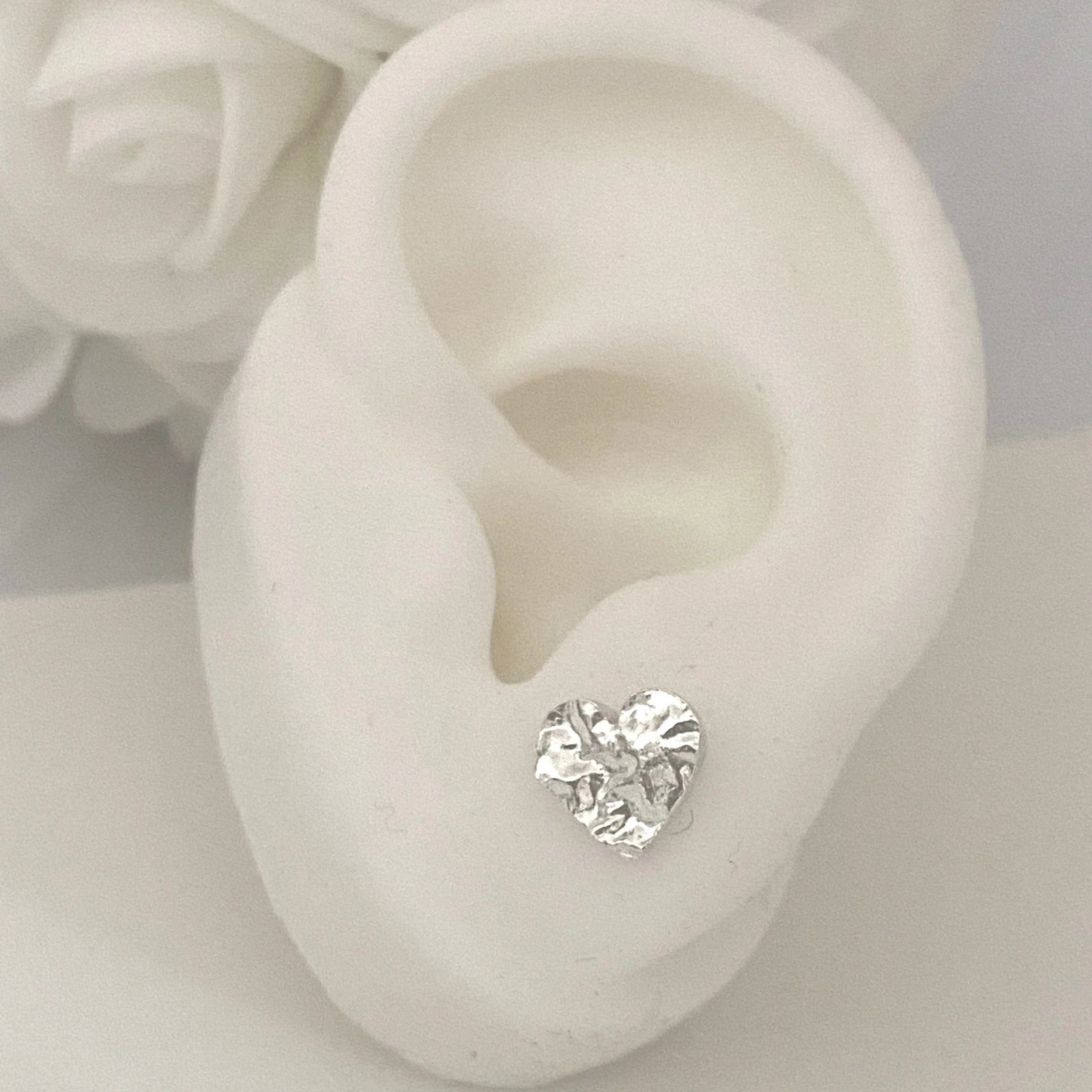 Elegant silver Luly Studs earrings designed by Luisana Jewelry for a chic look