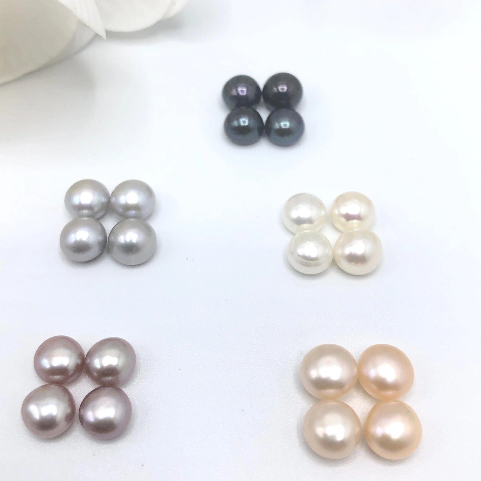 Luisana Jewelry Amelie Studs featuring a variety of pearls in stylish pairs for elegant jewelry lovers