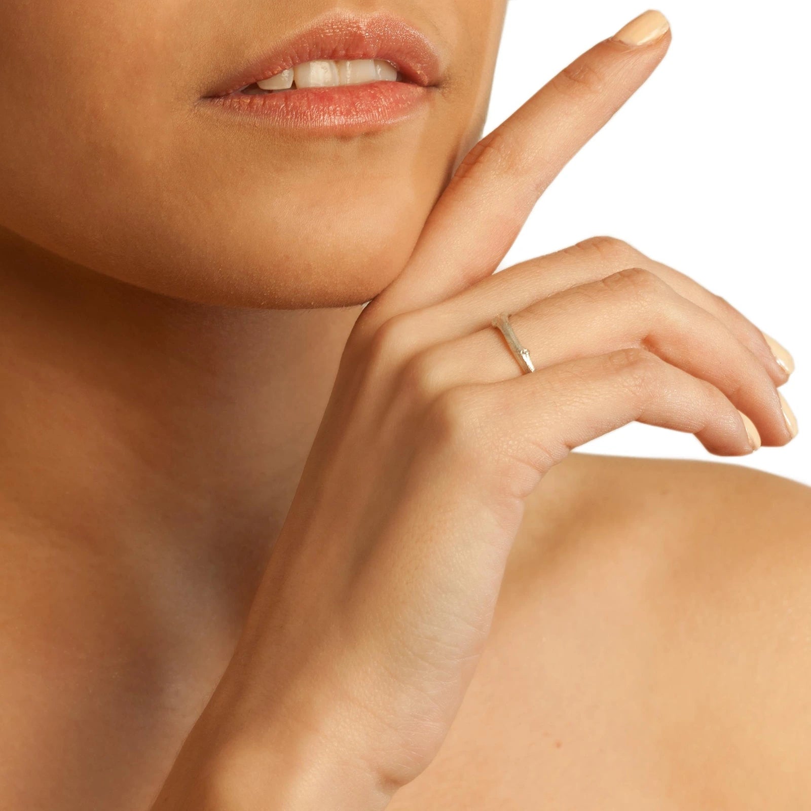 Stylish Native Ring by Luisana Jewelry displayed on model's finger for a modern look